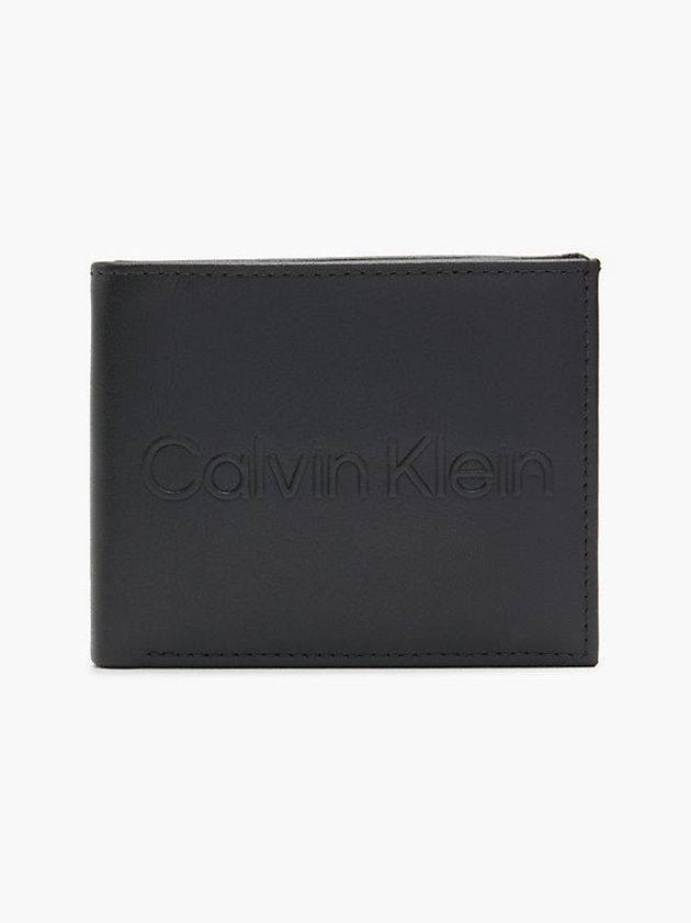 Calvin Klein USA Leather Billfold Mens Wallet Black 5846237-ZN